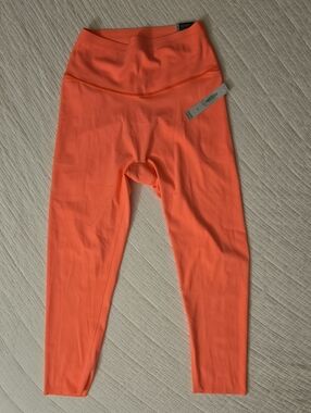 Victorias Secret Women's Medium, High-Waist Capri  Neon Coral Leggings.